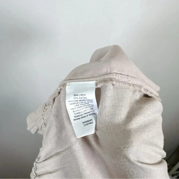 Caslon Womens Size XXlarge Pull On Linen Blend Beige Trouser - Picture 10 of 14